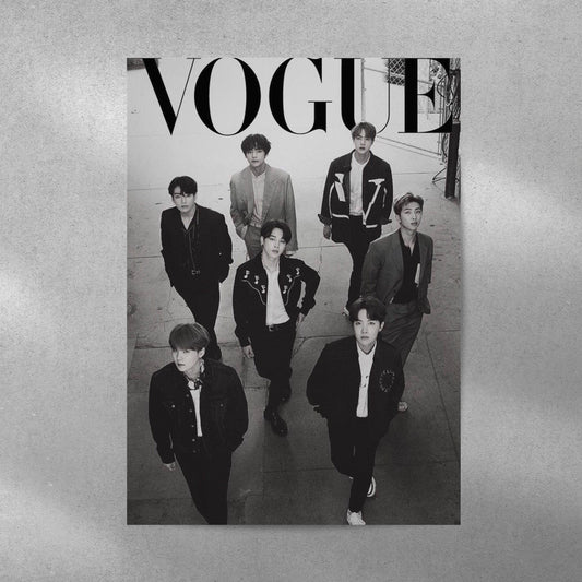 BTS Vogue K-Pop Aesthetic Metal Poster - Aesthetic Phone Cases - Culltique