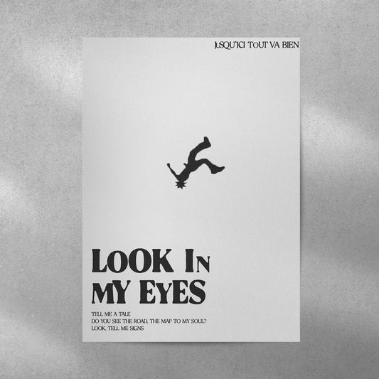 Travis Scott Look In My Eyes Spotify Aesthetic Metal Poster - Aesthetic Phone Cases - Culltique
