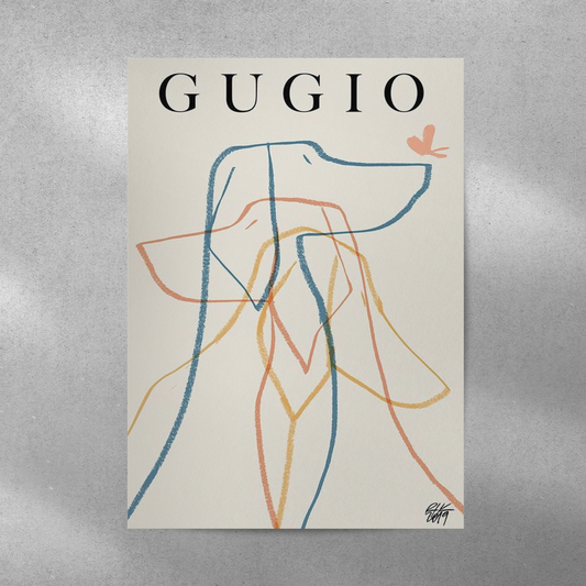 Gugio Abstract Aesthetic Metal Poster