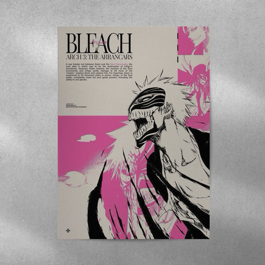 Bleach Anime Aesthetic Metal Poster
