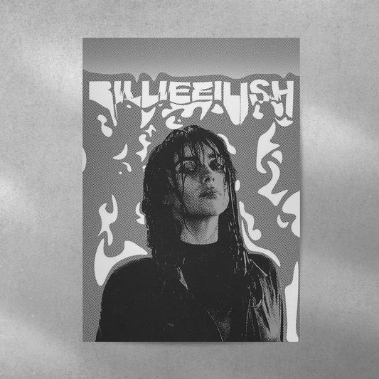 Billie Eilish Spotify Aesthetic Metal Poster - Aesthetic Phone Cases - Culltique