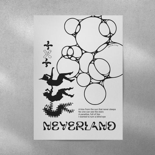Neverland Y2K Aesthetic Metal Poster