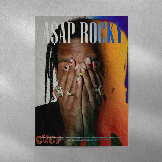 Y2K Style ASAP Rocky Spotify Aesthetic Metal Poster - Aesthetic Phone Cases - Culltique