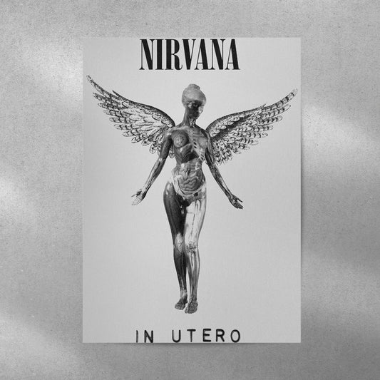 Nirvana In Utero Spotify Aesthetic Metal Poster - Aesthetic Phone Cases - Culltique