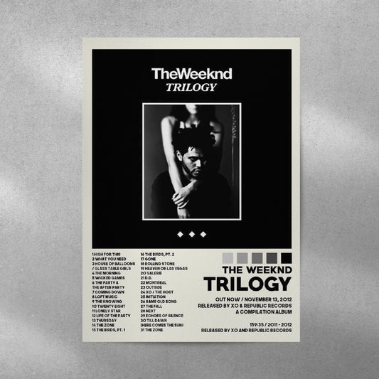 The Weeknd Trilogy Spotify Aesthetic Metal Poster - Aesthetic Phone Cases - Culltique