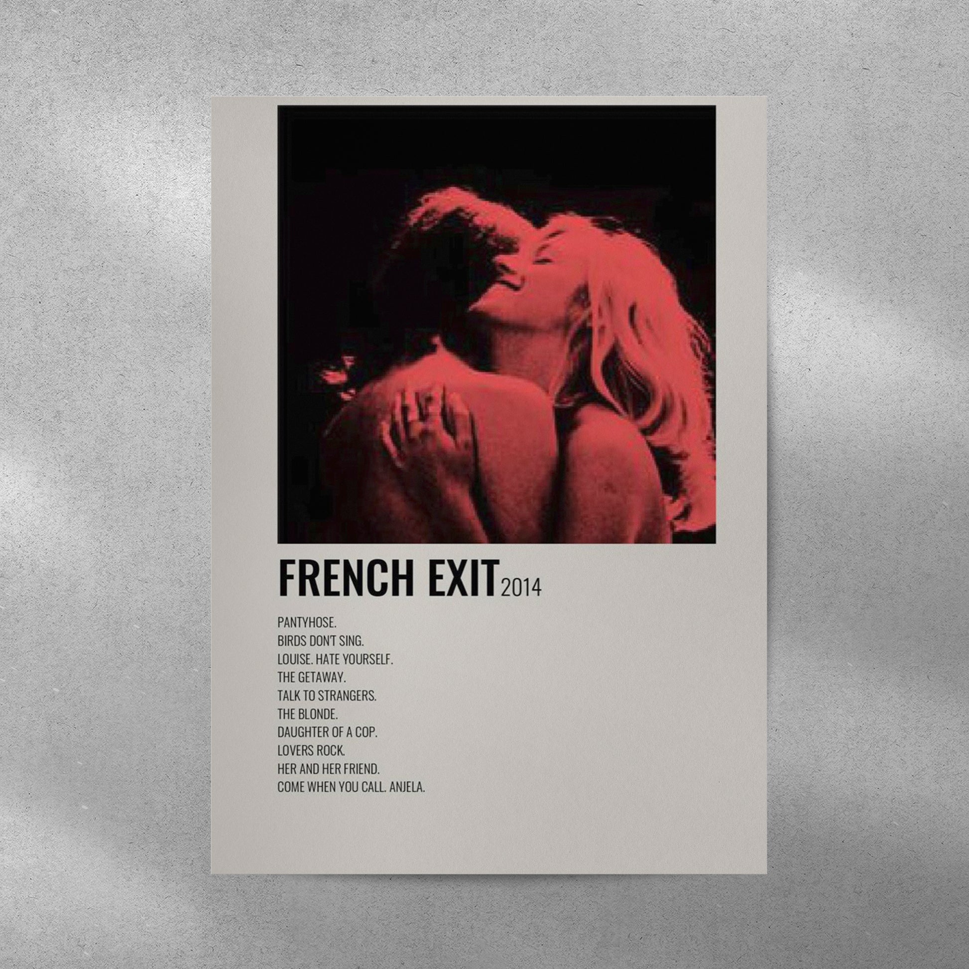 TV Girl French Exit Spotify Aesthetic Metal Poster - Aesthetic Phone Cases - Culltique