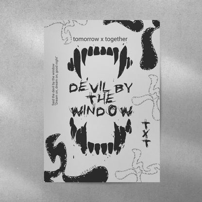TomorrowxTogether Devil Spotify Aesthetic Metal Poster - Aesthetic Phone Cases - Culltique