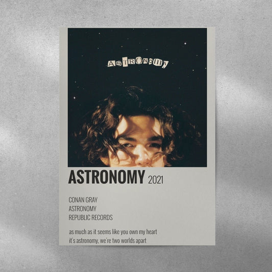Conan Gray Astronomy Spotify Aesthetic Metal Poster - Aesthetic Phone Cases - Culltique