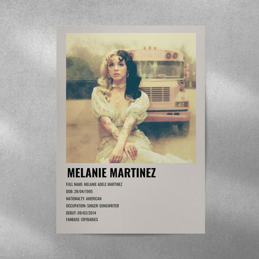 Melanie Martinez Card Spotify Aesthetic Metal Poster
