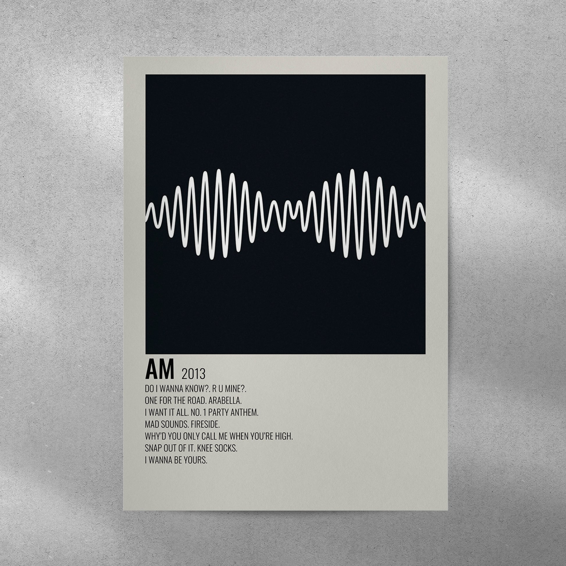 Arctic Monkeys Logo Spotify Aesthetic Metal Poster - Aesthetic Phone Cases - Culltique